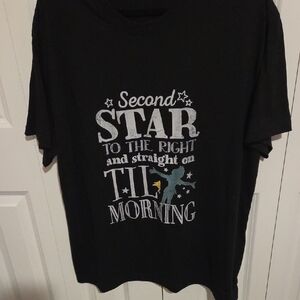 NWOT Black Graphic Women's Tee with Star Design